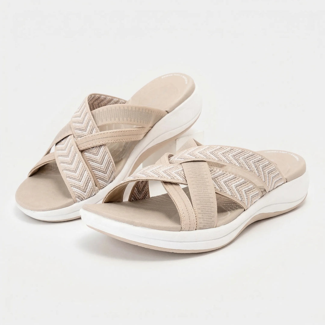 Cross-Strap Orthopedic Supportive Sandal - Josephine