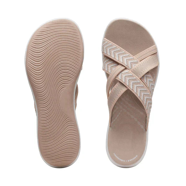 Cross-Strap Orthopedic Supportive Sandal - Josephine