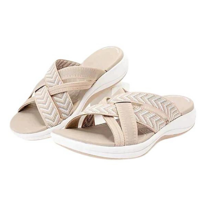 Cross-Strap Orthopedic Supportive Sandal - Josephine