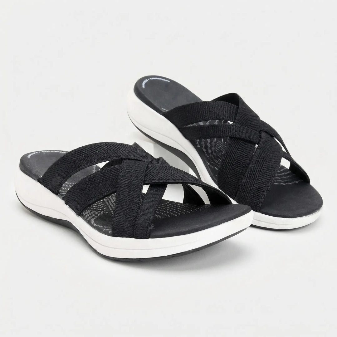 Cross-Strap Orthopedic Supportive Sandal - Josephine