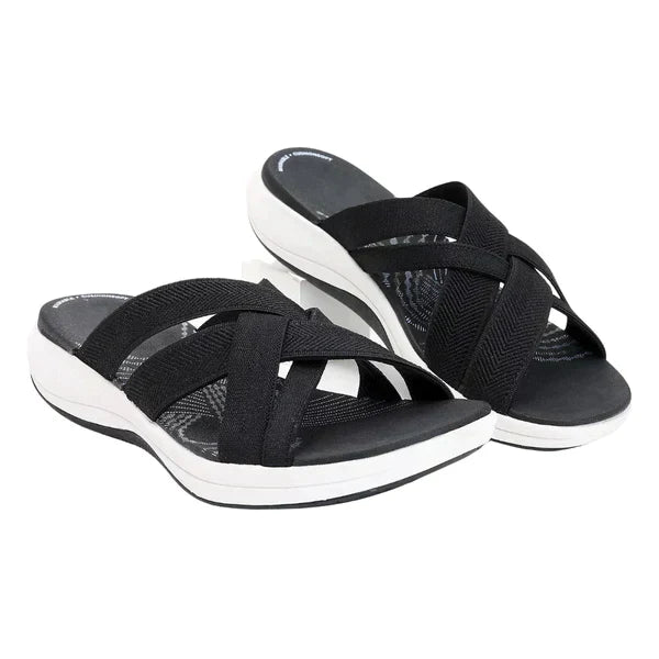 Cross-Strap Orthopedic Supportive Sandal - Josephine
