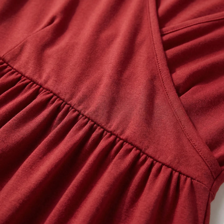 Crossover Wrap Midi Dress - Lucille