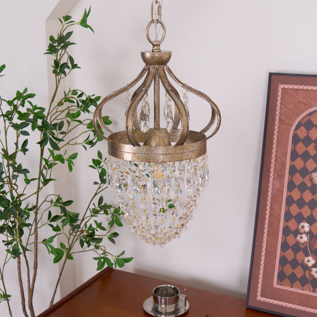 Crown Shaped Antique Style Ceiling Chandelier - Splendrix