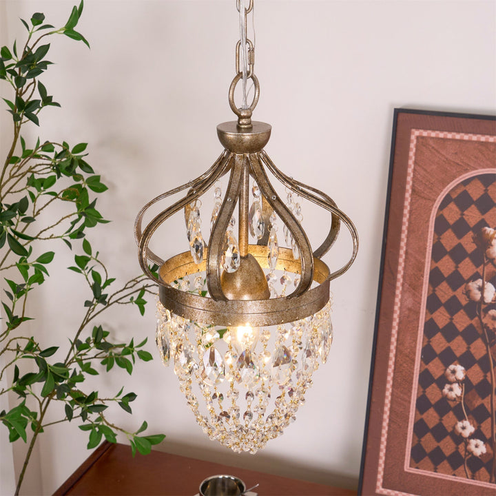 Crown Shaped Antique Style Ceiling Chandelier - Splendrix