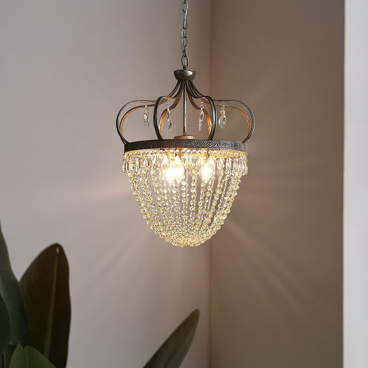 Crown Shaped Antique Style Ceiling Chandelier - Splendrix