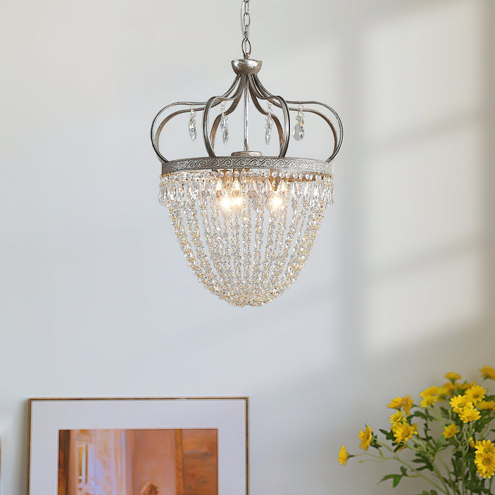 Crown Shaped Antique Style Ceiling Chandelier - Splendrix