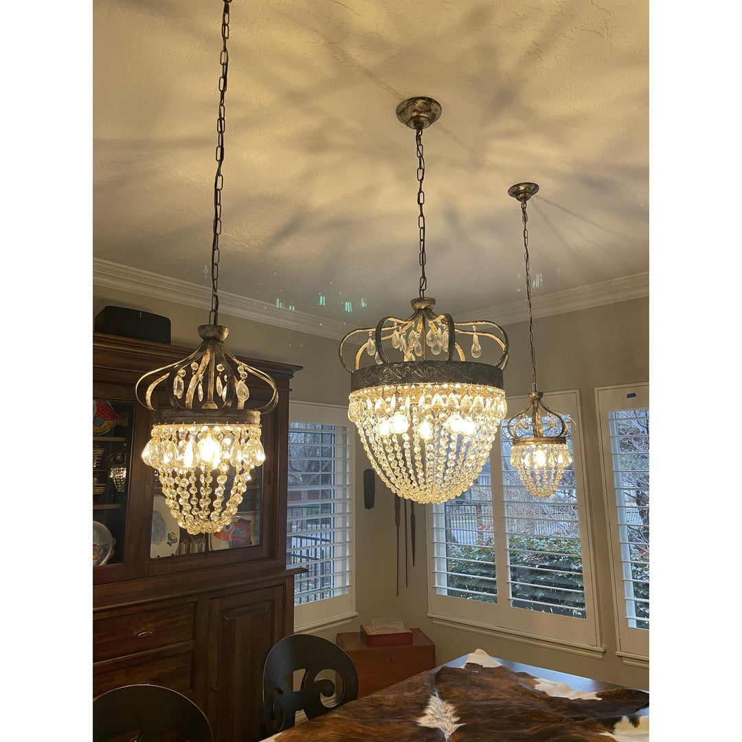 Crown Shaped Antique Style Ceiling Chandelier - Splendrix