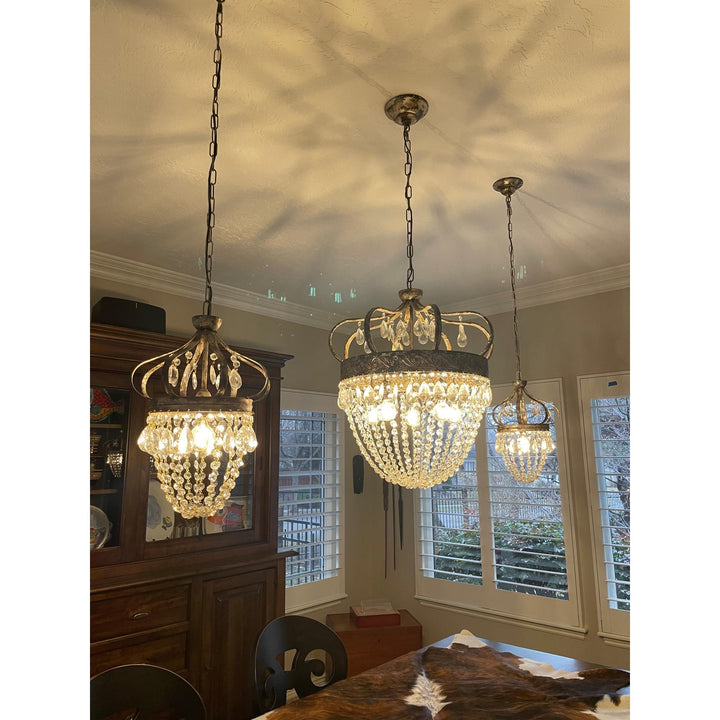 Crown Shaped Antique Style Ceiling Chandelier - Splendrix