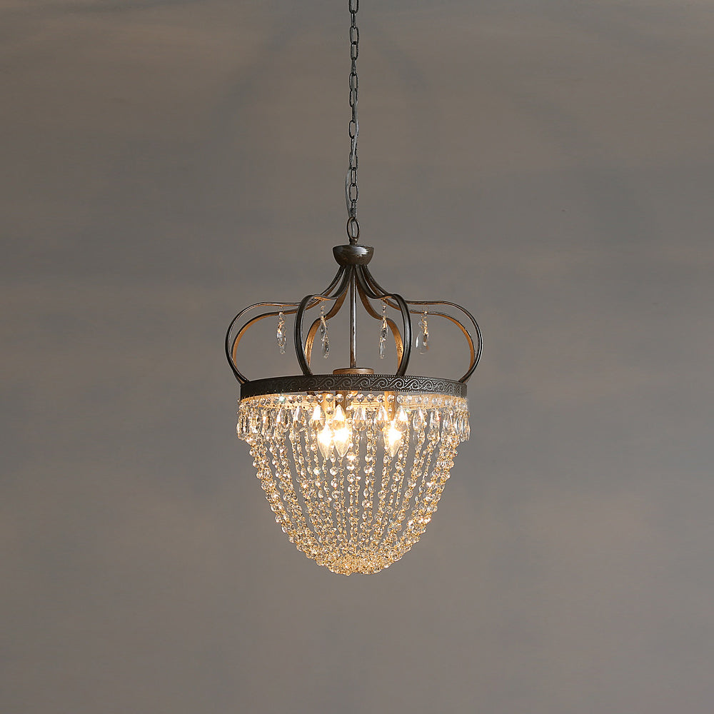Crown Shaped Antique Style Ceiling Chandelier - Splendrix