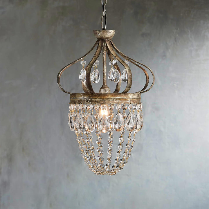 Crown Shaped Antique Style Ceiling Chandelier - Splendrix