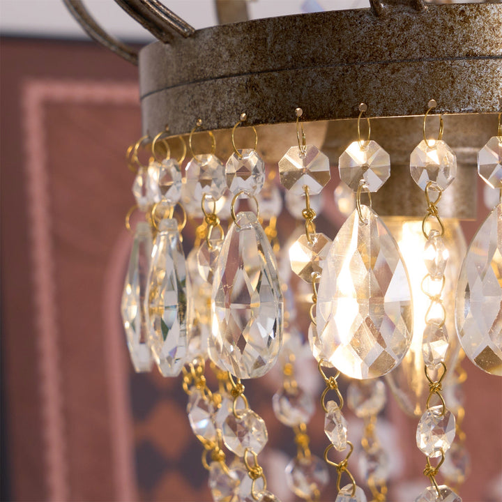 Crown Shaped Antique Style Ceiling Chandelier - Splendrix