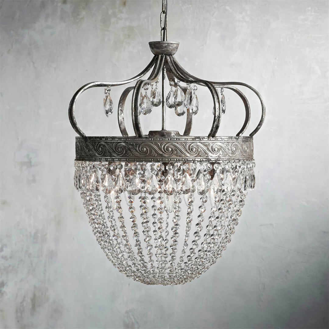 Crown Shaped Antique Style Ceiling Chandelier - Splendrix