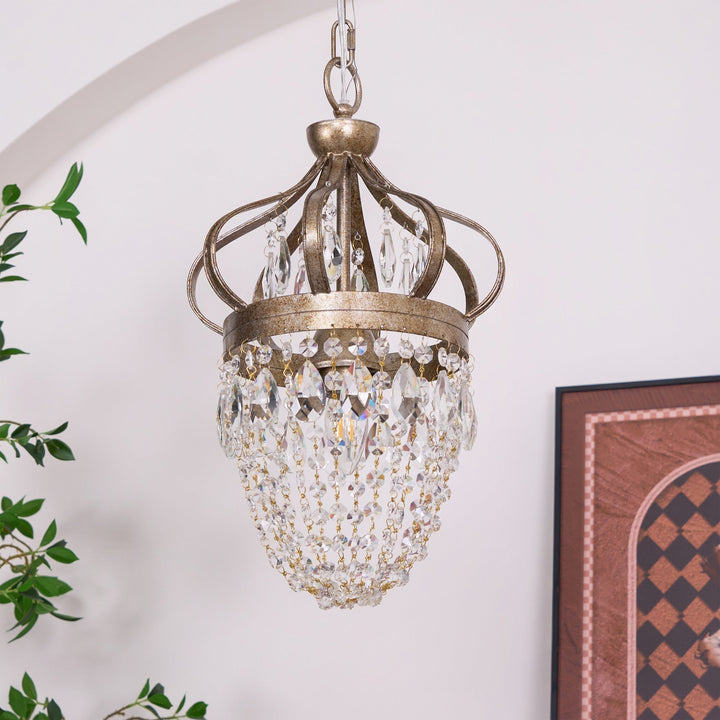 Crown Shaped Antique Style Ceiling Chandelier - Splendrix