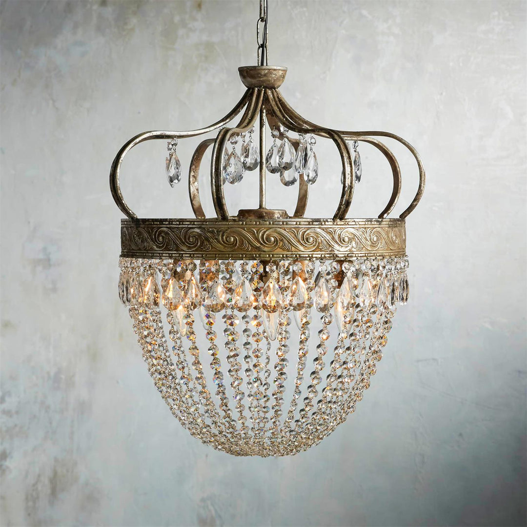 Crown Shaped Antique Style Ceiling Chandelier - Splendrix