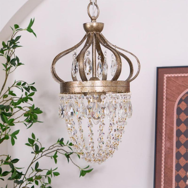 Crown Shaped Antique Style Ceiling Chandelier - Splendrix
