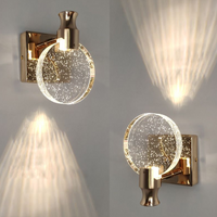 Luxury Round Crystal Wall Lamp – Celestia