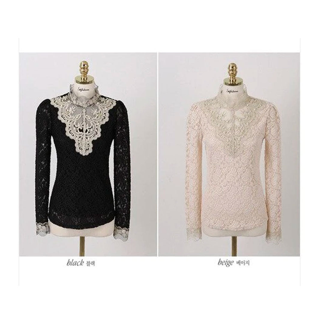 Women's Blouse with Autumn Embroidery – Elisabeth