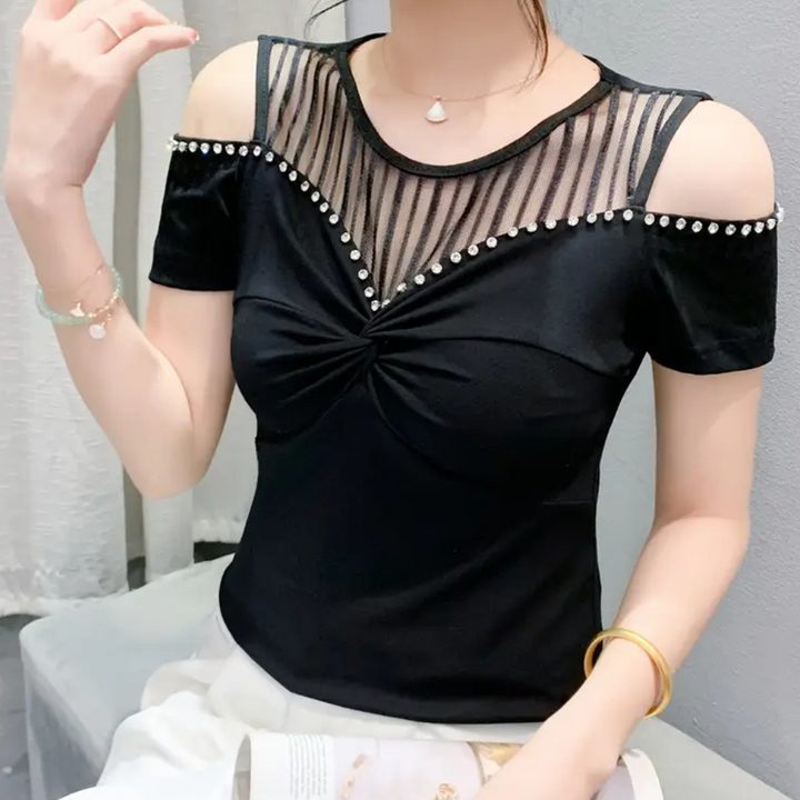 Trendy Cold-Shoulder Top for Women - Fenna