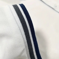 Trendy White Men’s Polo - Tiberius