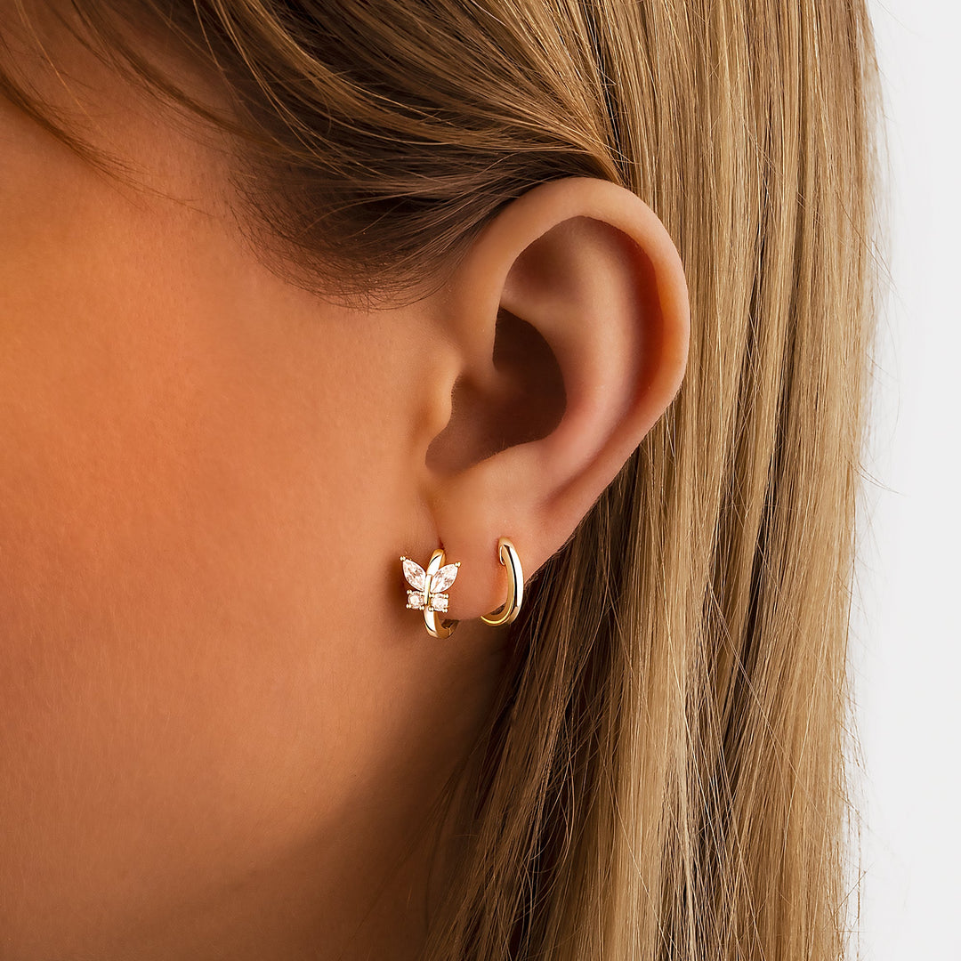 Crystal Butterfly Earrings - Auryn