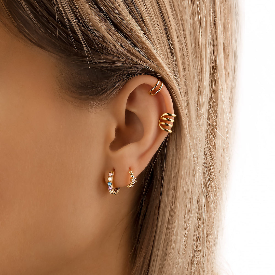 Colorful Zirconia Earrings - Aureline