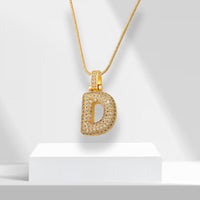 Bubble Letters Ketting met Hanger - LuxeLette
