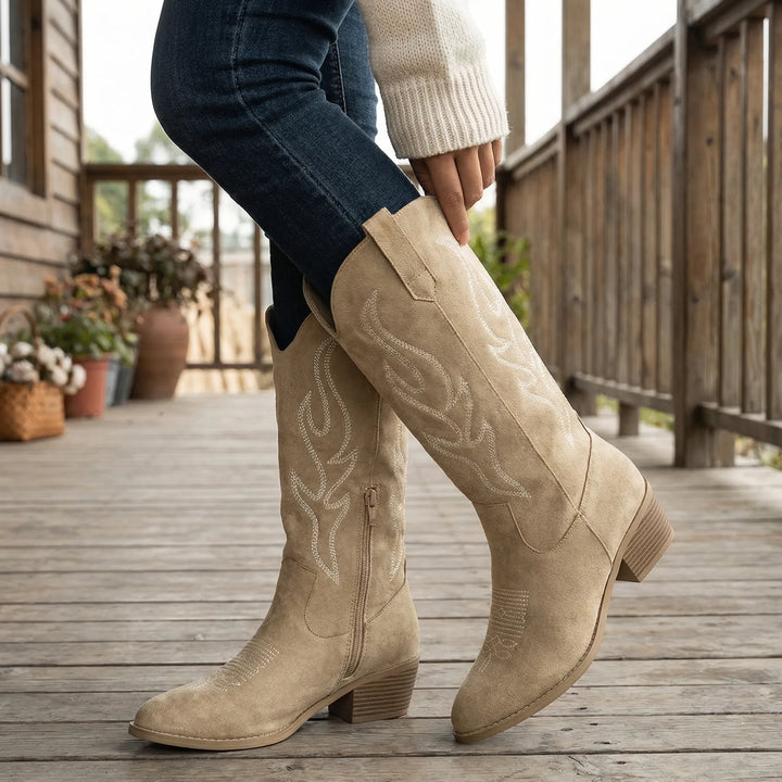 Dames Cowboylaarzen Met Zijrits - Margarita