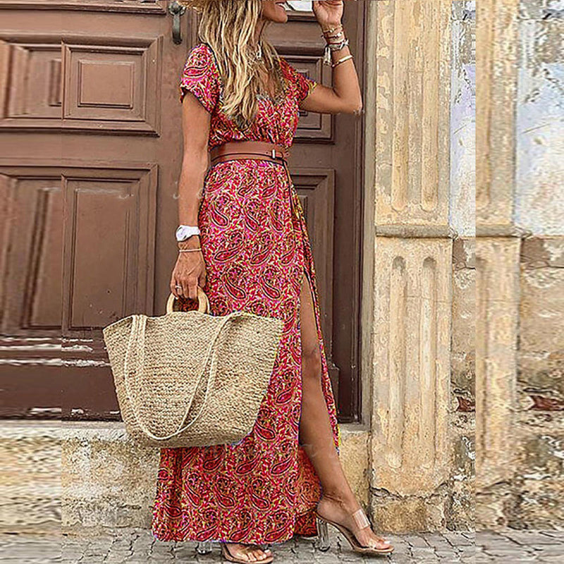 Alvare - Stylish Boho Dress with Slit