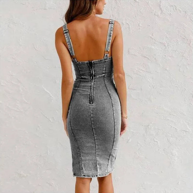 Stylish dress with slit – Rike