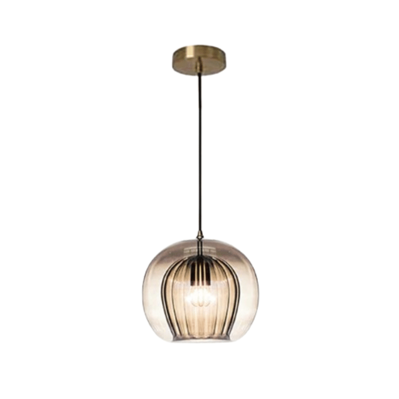 Nowoczesna lampa wisząca z aluminium i szkła - LumaLite