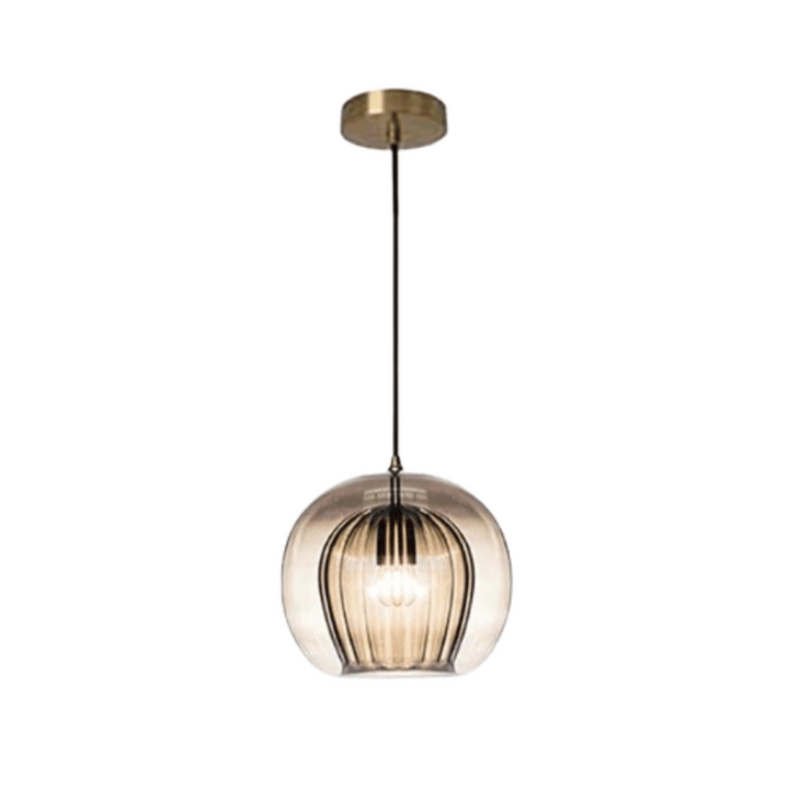 Nowoczesna lampa wisząca z aluminium i szkła - LumaLite