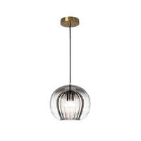 Nowoczesna lampa wisząca z aluminium i szkła - LumaLite