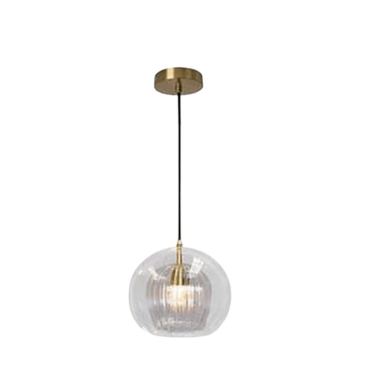 Nowoczesna lampa wisząca z aluminium i szkła - LumaLite