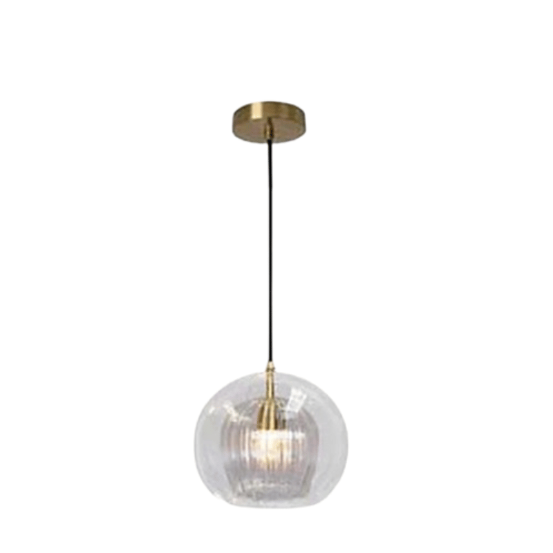 Nowoczesna lampa wisząca z aluminium i szkła - LumaLite