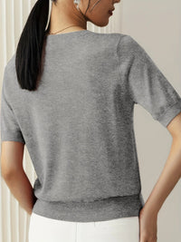 Spring Sweater with Short Sleeves – Mira