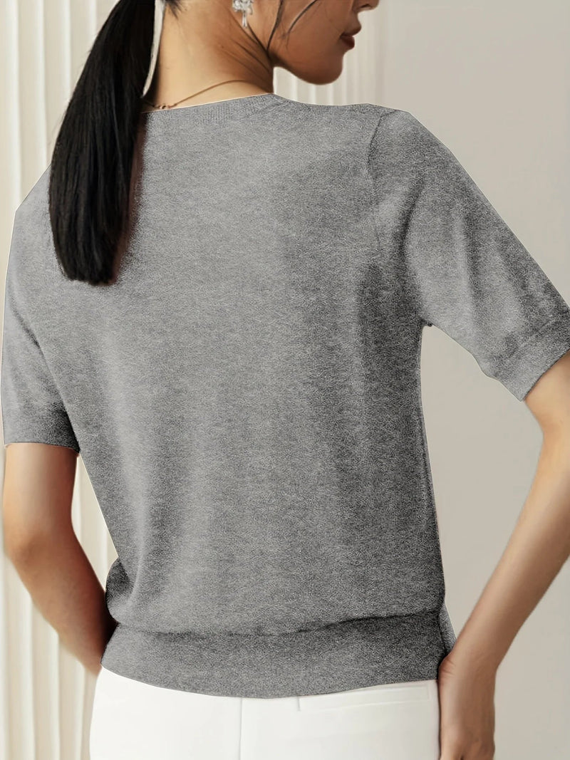 Spring Sweater with Short Sleeves – Mira