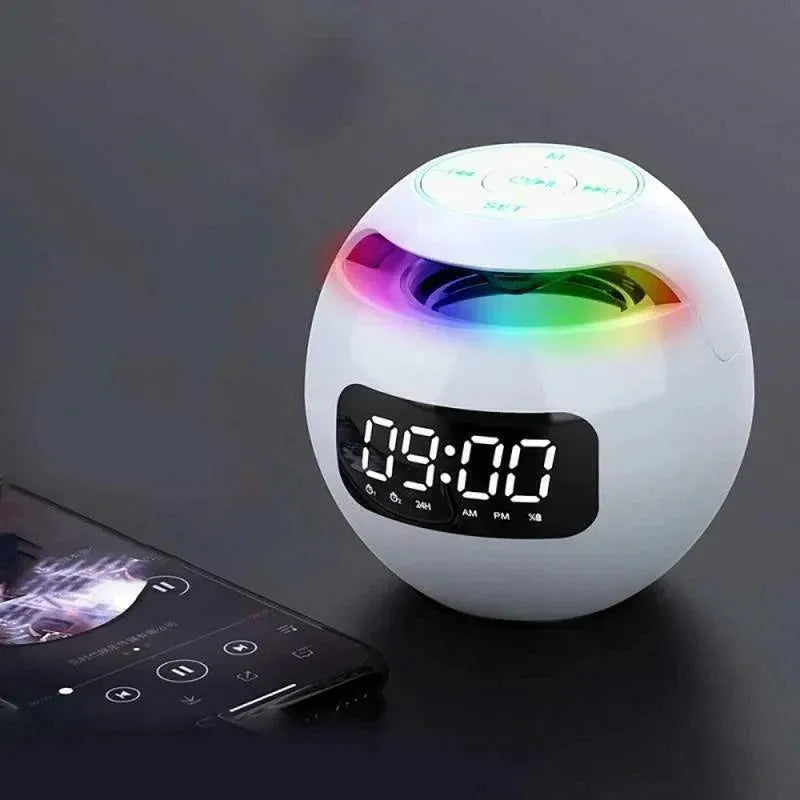 Digital Alarm Clock With Bluetooth Speaker - SphereBeat