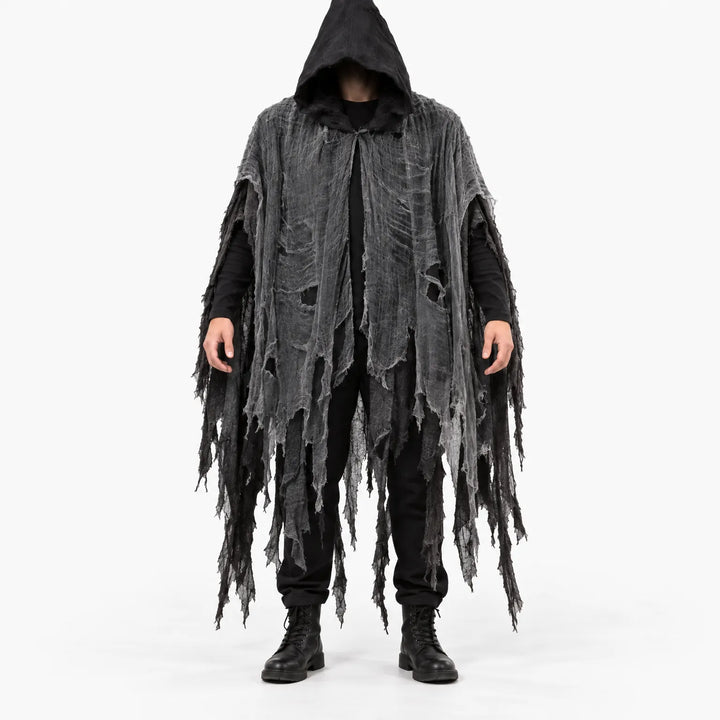 Distressed Hooded Cloak - Grimward
