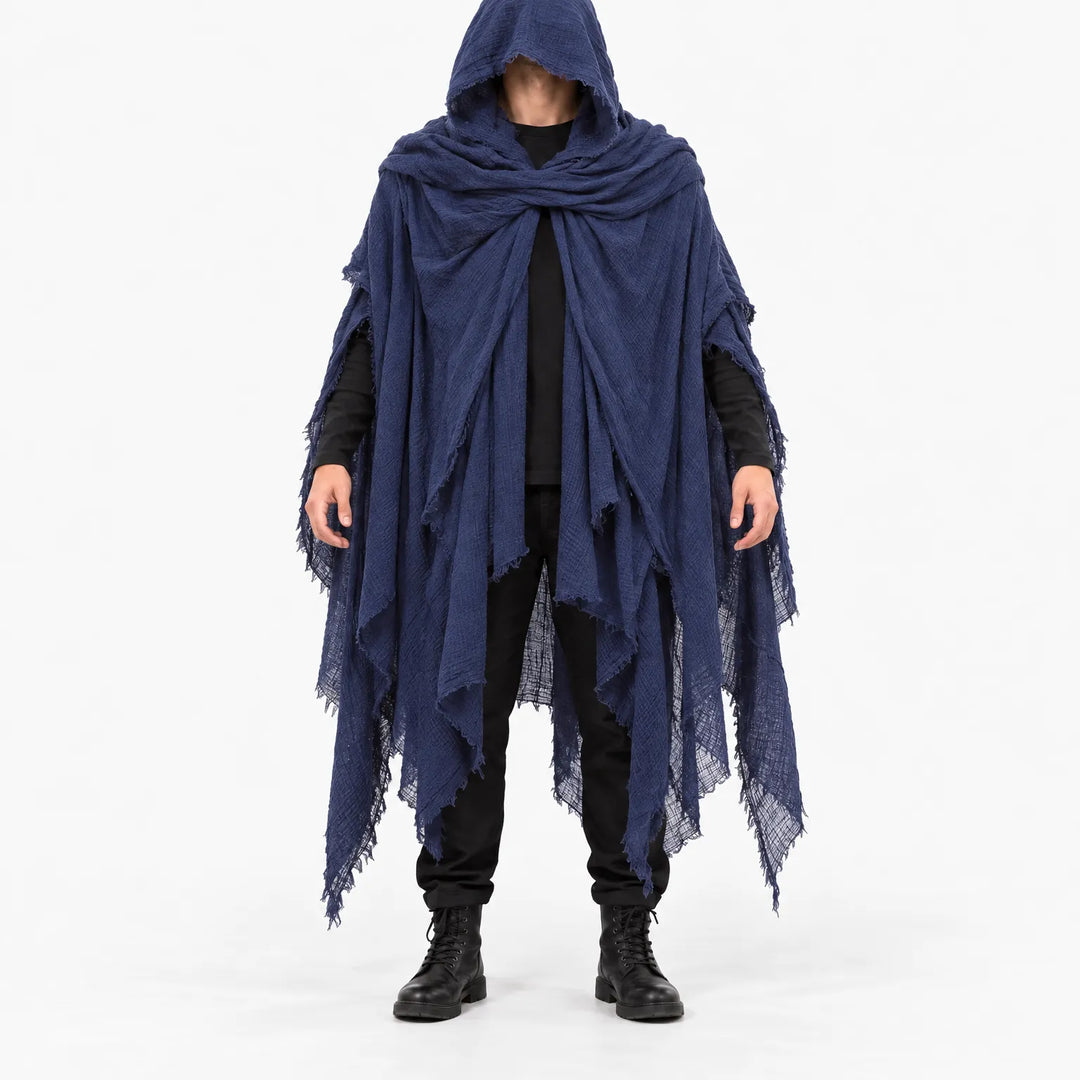Distressed Hooded Cloak - Grimward