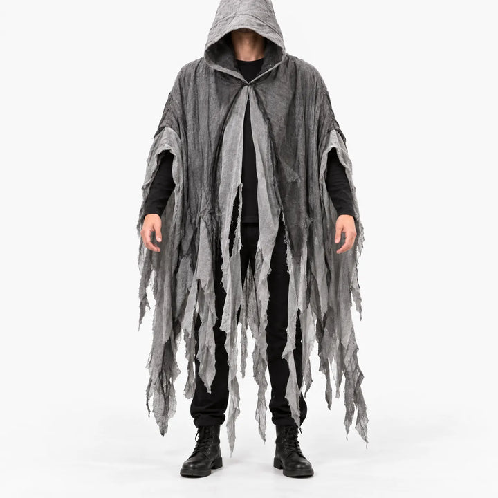 Distressed Hooded Cloak - Grimward