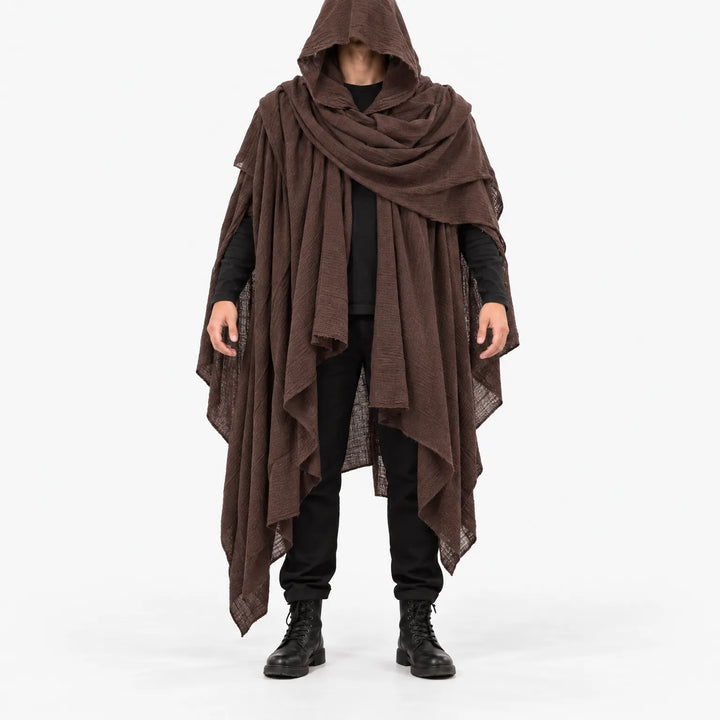 Distressed Hooded Cloak - Grimward
