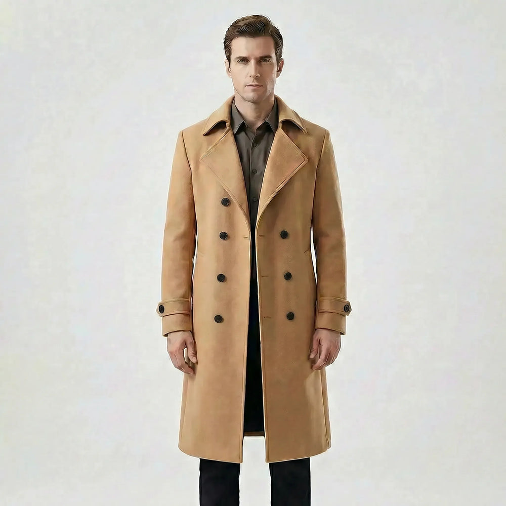 Doppelreihiger Langer Mantel - Henrick