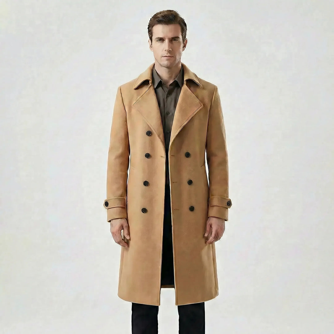 Doppelreihiger Langer Mantel - Henrick