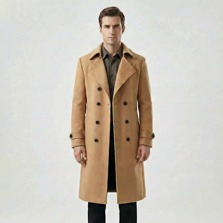Doppelreihiger Langer Mantel - Henrick