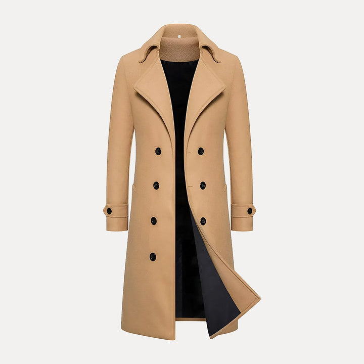 Doppelreihiger Langer Mantel - Henrick