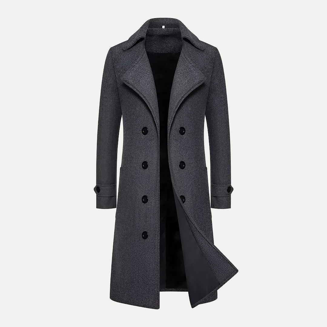 Doppelreihiger Langer Mantel - Henrick