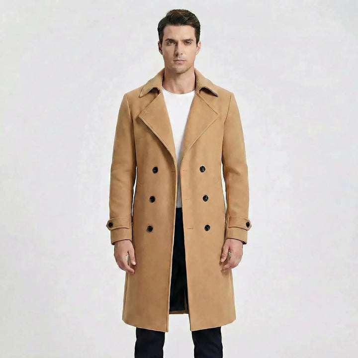 Doppelreihiger Langer Mantel - Henrick