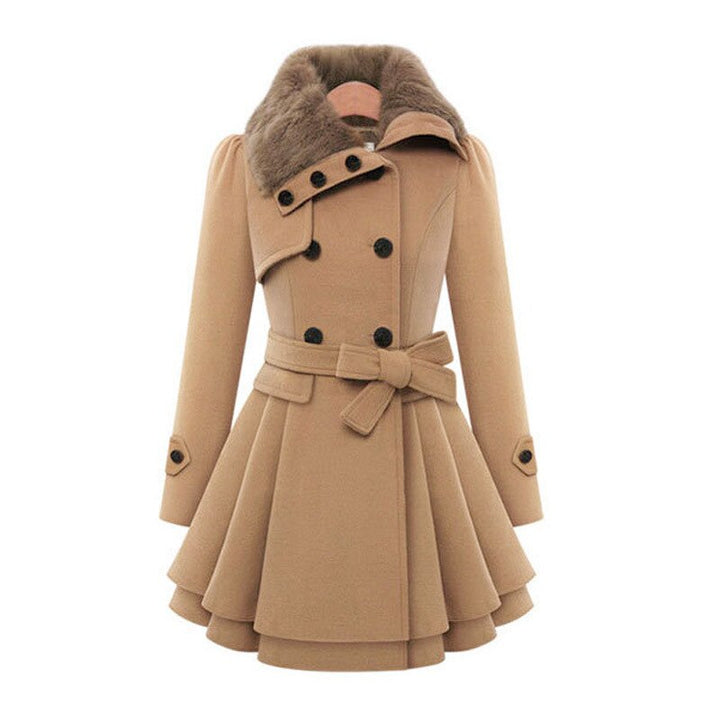 Double-Breasted Belted Winter Coat - Kristie