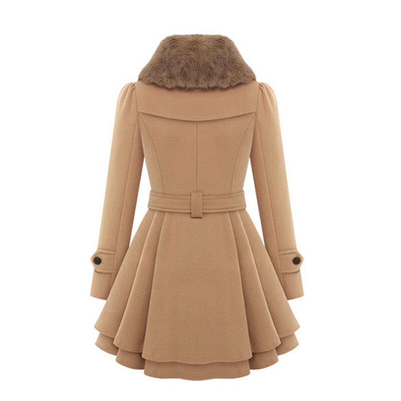 Double-Breasted Belted Winter Coat - Kristie
