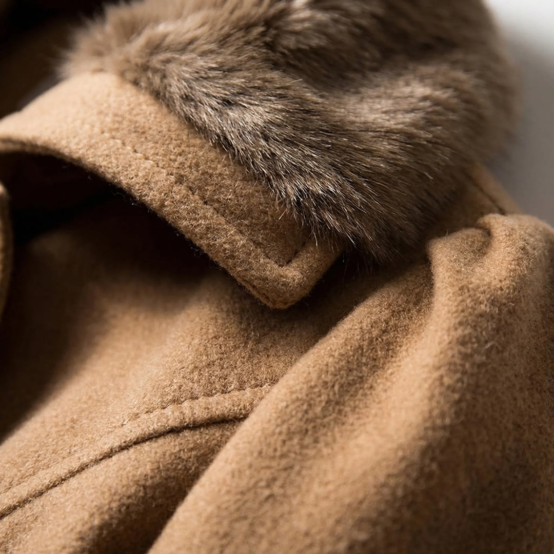 Double-Breasted Belted Winter Coat - Kristie